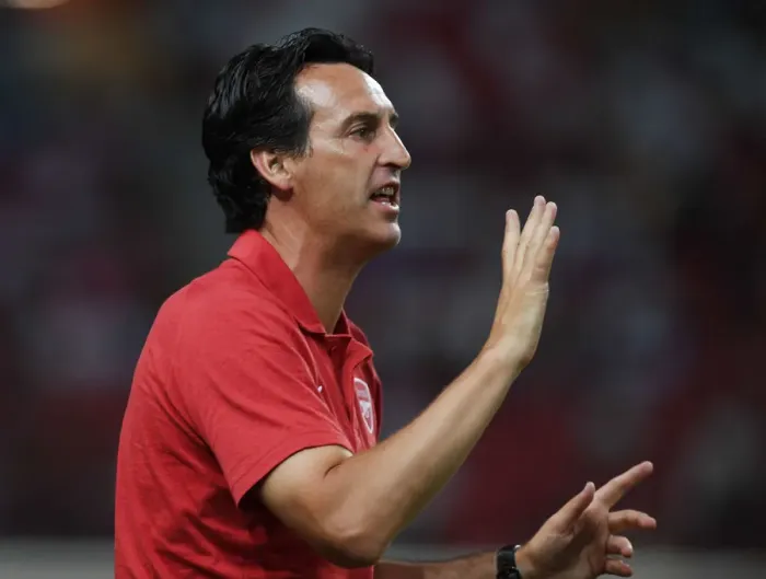 Framed Print : Unai Emery Leads Arsenal Against Atletico Madrid in 2018 International Champions Cup (Arsenal vs Atletico Madrid)