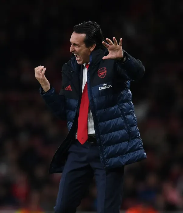 Framed Print : Unai Emery Leads Arsenal in Europa League Battle against Standard Liege Framed Print : Unai Emery Leads Arsenal in Europa League Battle against Standard Liege
