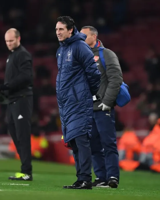 Framed Print : Unai Emery Leads Arsenal in Europa League Clash Against Qarabag