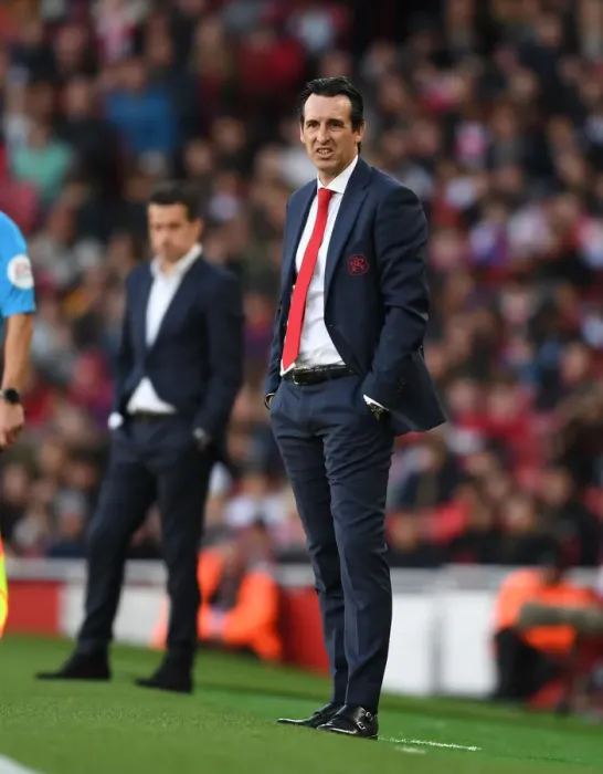 Framed Print : Unai Emery Leads Arsenal Against Everton in Premier League Clash