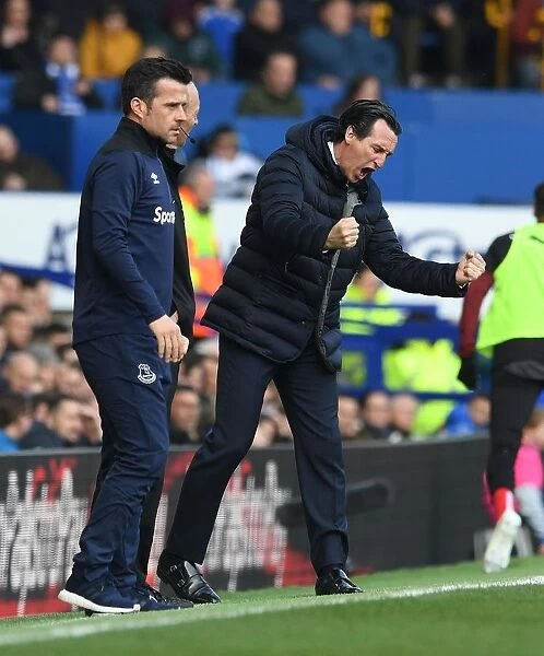Unai Emery Leads Arsenal in Intense Premier League Clash Against Everton (2018-19)