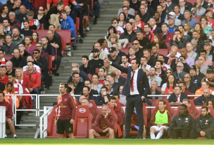 Framed Print : Unai Emery Leads Arsenal in Premier League Clash Against Watford (2018-19) Framed Print : Unai Emery Leads Arsenal in Premier League Clash Against Watford (2018-19)
