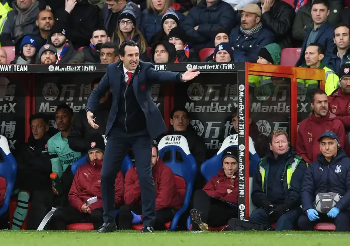 Framed Print : Unai Emery Leads Arsenal in Premier League Showdown against Crystal Palace Framed Print : Unai Emery Leads Arsenal in Premier League Showdown against Crystal Palace