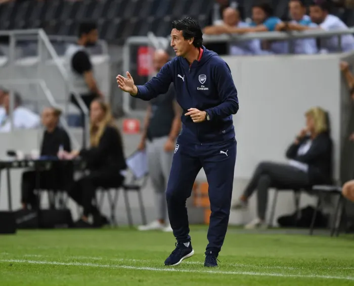 Framed Print : Unai Emery Leads Arsenal Against SS Lazio in 2018 Pre-Season Friendly