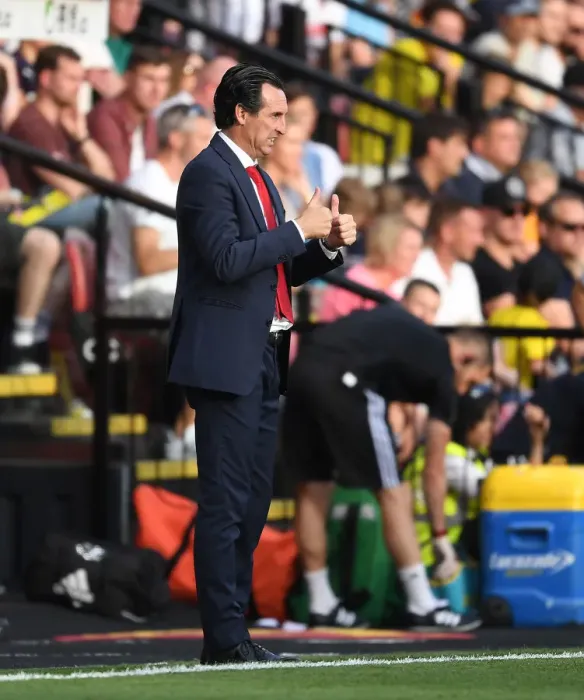 Framed Print : Unai Emery Leads Arsenal Against Watford in Premier League Clash