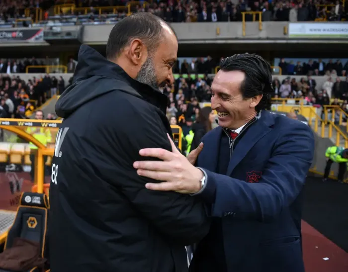 Framed Print : Unai Emery and Nuno Espirito Santo Face Off: Wolverhampton Wanderers vs. Arsenal FC, Premier League 2018-19 Framed Print : Unai Emery and Nuno Espirito Santo Face Off: Wolverhampton Wanderers vs. Arsenal FC, Premier League 2018-19