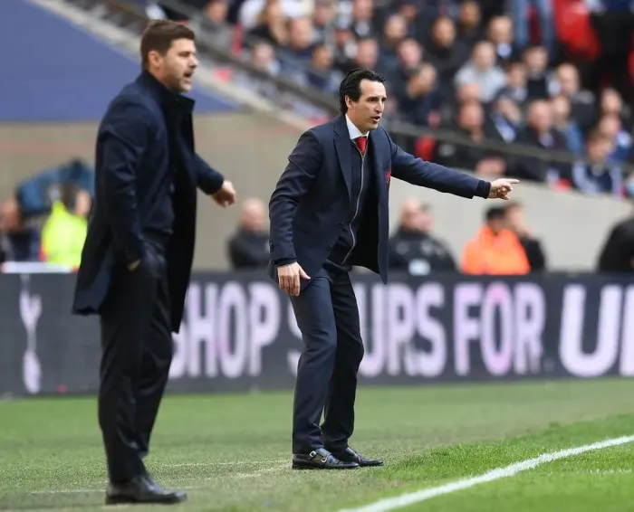 Framed Print : Unai Emery vs. Tottenham: Intense Arsenal-Tottenham Showdown in the Premier League, 2019 Framed Print : Unai Emery vs. Tottenham: Intense Arsenal-Tottenham Showdown in the Premier League, 2019