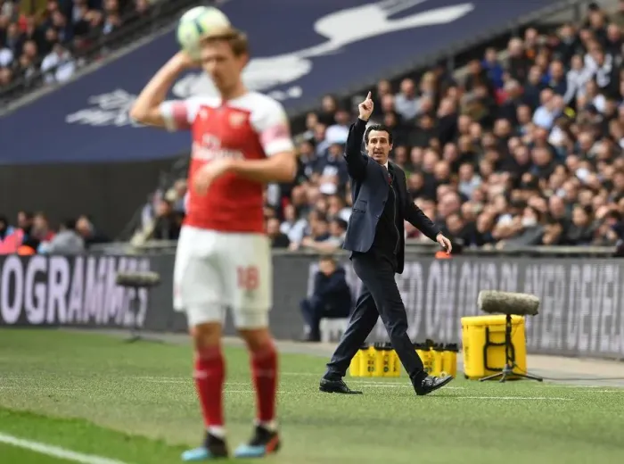 Framed Print : Unai Emery vs. Tottenhotpur: Intense Clash in the 2018-19 Premier League