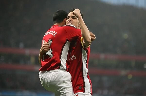 Unforgettable Arsenal: Fabregas and Walcott's Euphoric Goal Celebration - Arsenal's 3:0 UEFA Champions League Victory over Villarreal