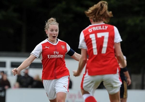 Unforgettable Goal Celebration: Kim Little and Heather O'Reilly's Strike for Arsenal Ladies Against Tottenham Hotspur Ladies in FA Cup Clash