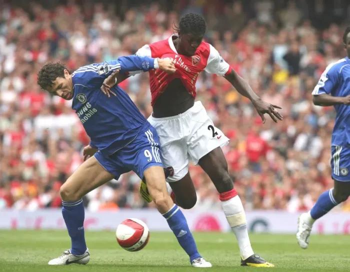 Framed Print : The Unforgettable Rivalry: Adebayor vs. Boulahrouz - Arsenal vs. Chelsea, May 6, 2007: A Tie That Left a Lasting Impact Framed Print : The Unforgettable Rivalry: Adebayor vs. Boulahrouz - Arsenal vs. Chelsea, May 6, 2007: A Tie That Left a Lasting Impact
