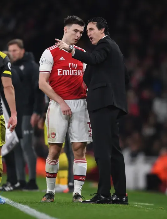 Framed Print : United Focus: Emery and Tierney at Arsenal's Emirates Framed Print : United Focus: Emery and Tierney at Arsenal's Emirates