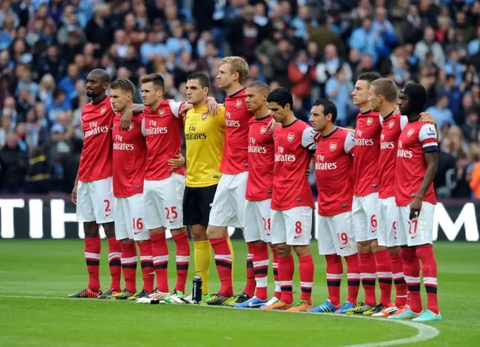 Framed Print : United in Mourning: A Minute's Silence for Manchester's Fallen Heroes - Arsenal vs. Manchester City (September 23, 2012) Framed Print : United in Mourning: A Minute's Silence for Manchester's Fallen Heroes - Arsenal vs. Manchester City (September 23, 2012)
