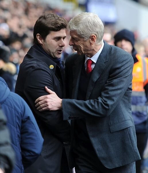 United Respect: Wenger and Pochettino's Pre-Battle Embrace - Tottenham vs Arsenal, Premier League 2015-16