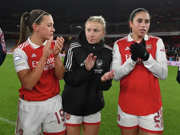 Framed Print : Unity and Determination: Arsenal Women's Team Gather After UEFA Champions League Match vs Juventus Framed Print : Unity and Determination: Arsenal Women's Team Gather After UEFA Champions League Match vs Juventus