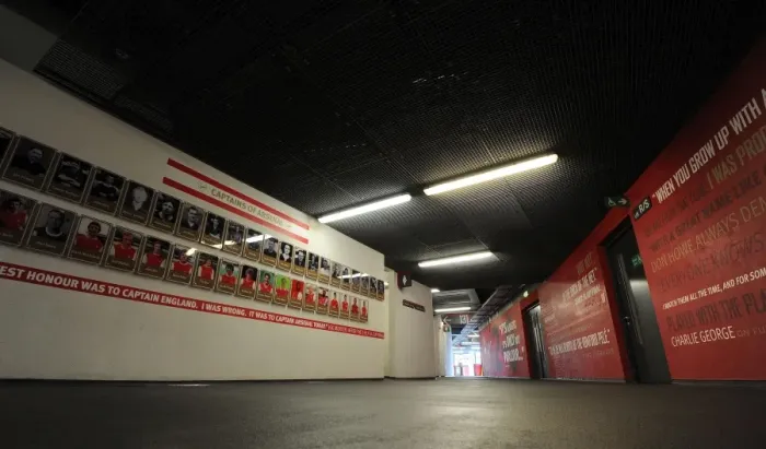 Framed Print : Upper Concourse, Arsenal's Emirates Stadium: Pre-Match Atmosphere (Arsenal vs. West Bromwich Albion, 2015-16)