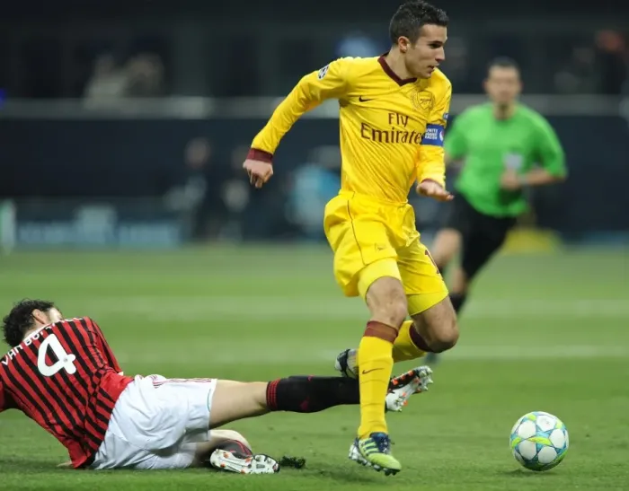 Framed Print : Van Persie vs. Van Bommel: Battle at San Siro - Arsenal vs. AC Milan, UEFA Champions League 2012 Framed Print : Van Persie vs. Van Bommel: Battle at San Siro - Arsenal vs. AC Milan, UEFA Champions League 2012