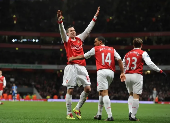 Framed Print : Van Persie and Walcott: Arsenal's Unstoppable Duo Celebrate 3-0 Over Wigan Framed Print : Van Persie and Walcott: Arsenal's Unstoppable Duo Celebrate 3-0 Over Wigan