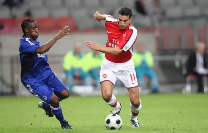 Framed Print : Van Persie's Brilliance: Arsenal's 3-2 Victory Over Ajax and Anita at Amsterdam Tournament