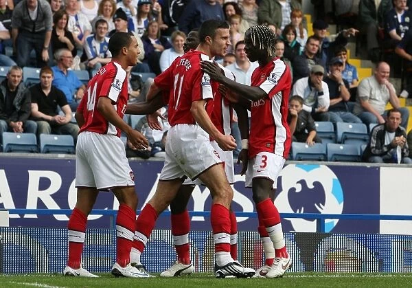 Van Persie's Epic Celebration: Arsenal's 4-0 Thrashing of Blackburn Rovers (Sept 2008)