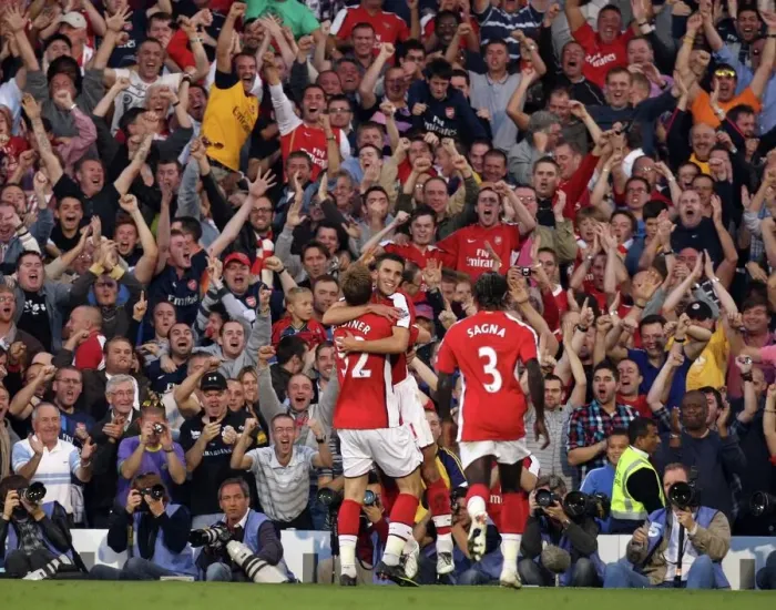 Framed Print : Van Persie's Euphoric Goal: Arsenal's Thrilling 1-0 Victory Over Fulham in the Premier League (Feat. Bendtner & Sagna) Framed Print : Van Persie's Euphoric Goal: Arsenal's Thrilling 1-0 Victory Over Fulham in the Premier League (Feat. Bendtner & Sagna)