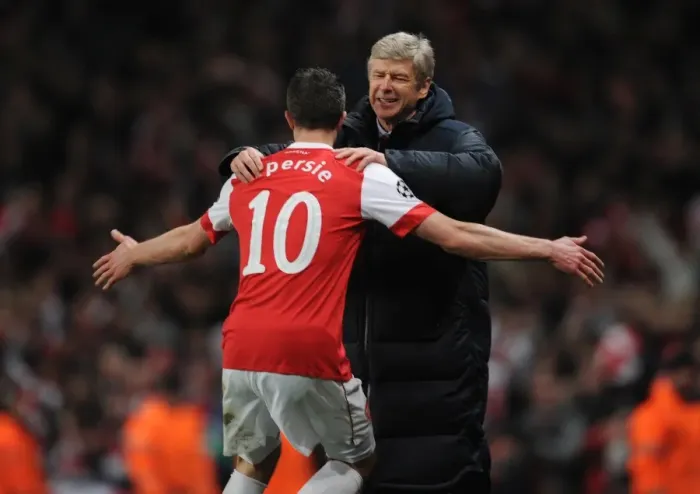Framed Print : Van Persie's Historic Goal: Arsenal's 1-2 Victory Over Barcelona with Wenger Framed Print : Van Persie's Historic Goal: Arsenal's 1-2 Victory Over Barcelona with Wenger
