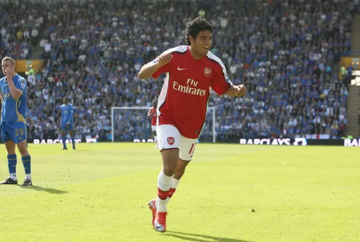 Framed Print : Vela's Hat-Trick: Arsenal Crushes Portsmouth 4-0 Framed Print : Vela's Hat-Trick: Arsenal Crushes Portsmouth 4-0