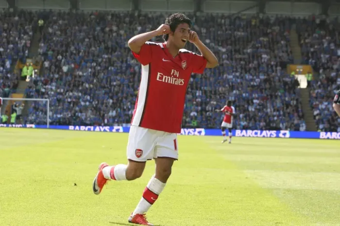 Framed Print : Vela's Hat-Trick: Arsenal's 4-0 Thrashing of Portsmouth in the Premier League Framed Print : Vela's Hat-Trick: Arsenal's 4-0 Thrashing of Portsmouth in the Premier League
