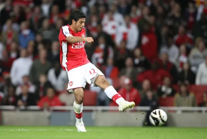 Framed Print : Vela's Hat-Trick: Arsenal's 6-0 Rout of Sheffield United in Carling Cup