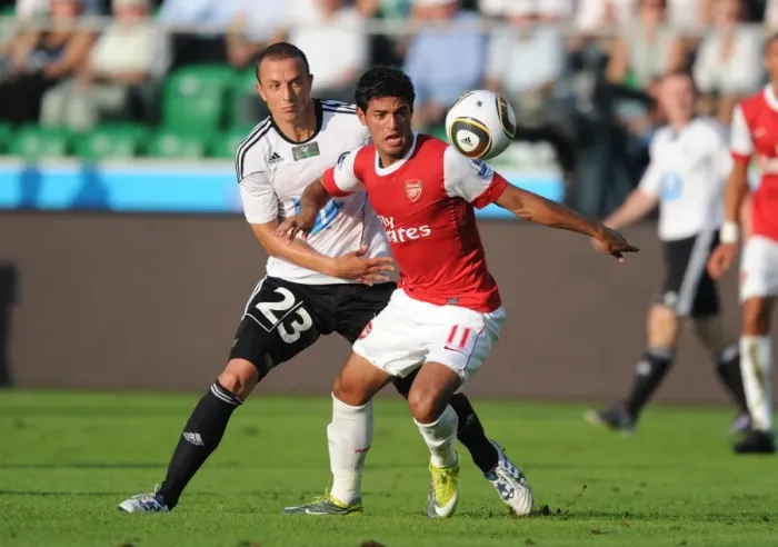 Framed Print : Vela's Unforgettable Comeback: Arsenal's Thrilling 6-5 Victory Over Legia Warsaw (7 / 8 / 2010)