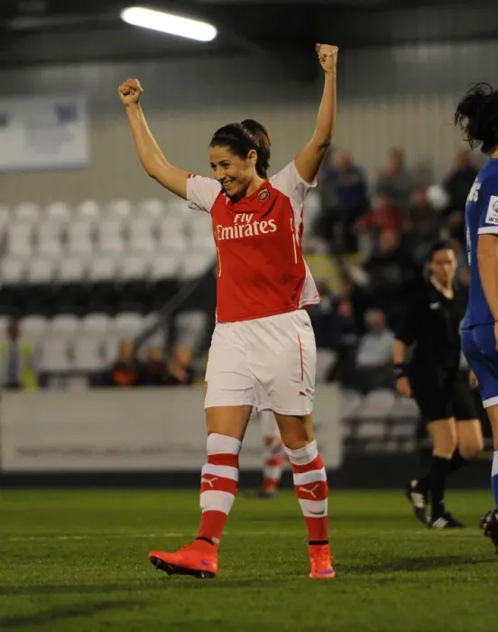 Framed Print : Vicky Losada Scores Arsenal's Second Goal in WSL Match against Bristol Academy