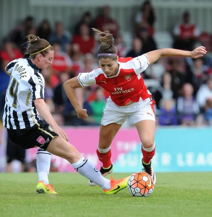 Framed Print : Vicky Losada Shines in Arsenal's 2:0 WSL Triumph over Notts County Framed Print : Vicky Losada Shines in Arsenal's 2:0 WSL Triumph over Notts County