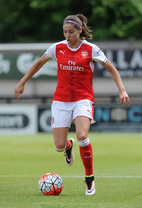 Framed Print : Vicky Losada Stars in Arsenal's 2:0 WSL Victory over Notts County (Meadow Park, 10 / 7 / 16)