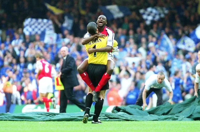 Framed Print : Victory for Vieira and Seaman: Arsenal's FA Cup Double Triumph over Chelsea (4 / 5 / 2002 - The Millennium Stadium, Cardiff, Wales) Framed Print : Victory for Vieira and Seaman: Arsenal's FA Cup Double Triumph over Chelsea (4 / 5 / 2002 - The Millennium Stadium, Cardiff, Wales)