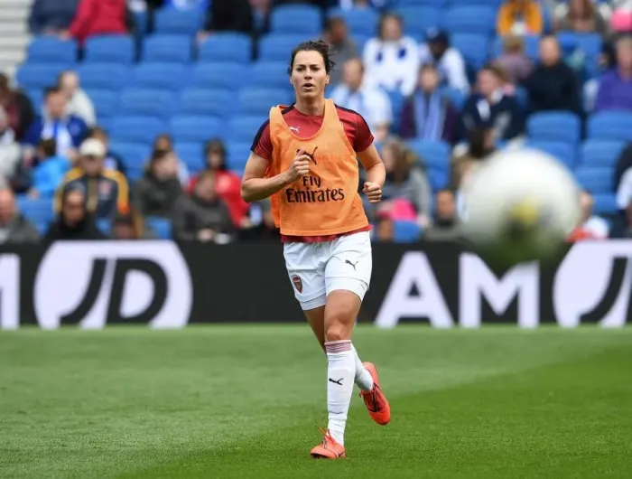 Framed Print : Viki Schnaderbeck: Arsenal Women's Defensive Star Ahead of Brighton Clash