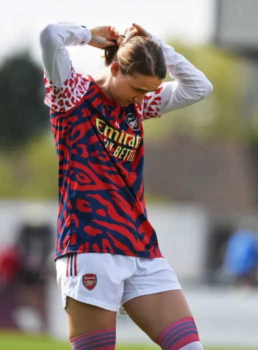 Framed Print : Vitality FA Cup Semi-Final Showdown: Viviane Miedema and Arsenal Women Ready to Face Chelsea Women