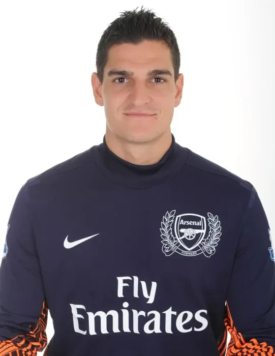 Framed Print : Vito Mannone (Arsenal). Arsenal Photocall, Emirates Stadium, Arsenal Football Club