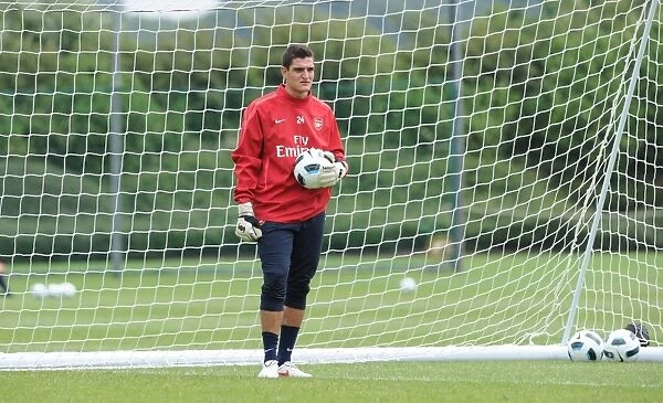 Vito Mannone (Arsenal). Arsenal Training Ground, London Colney, Hertfordshire, 7  /  7  /  2010