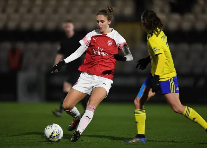 Framed Print : Vivianne Miedema in Action: Arsenal Women vs. Birmingham City (FA WSL Continental Tyres Cup) Framed Print : Vivianne Miedema in Action: Arsenal Women vs. Birmingham City (FA WSL Continental Tyres Cup)