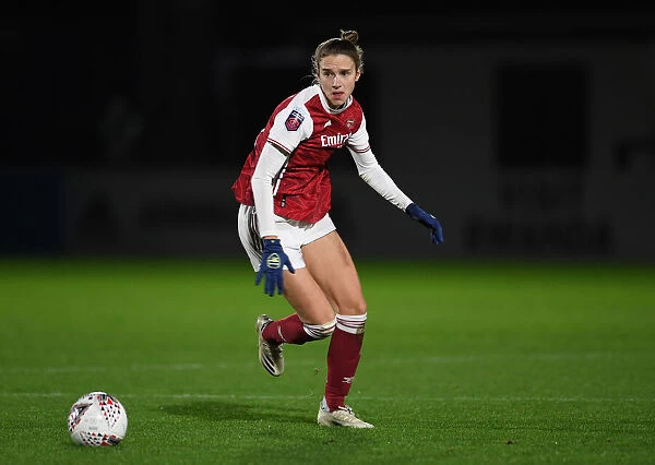 Vivianne Miedema Battles for Arsenal Victory in Empty FA Womens Continental League Cup Stands