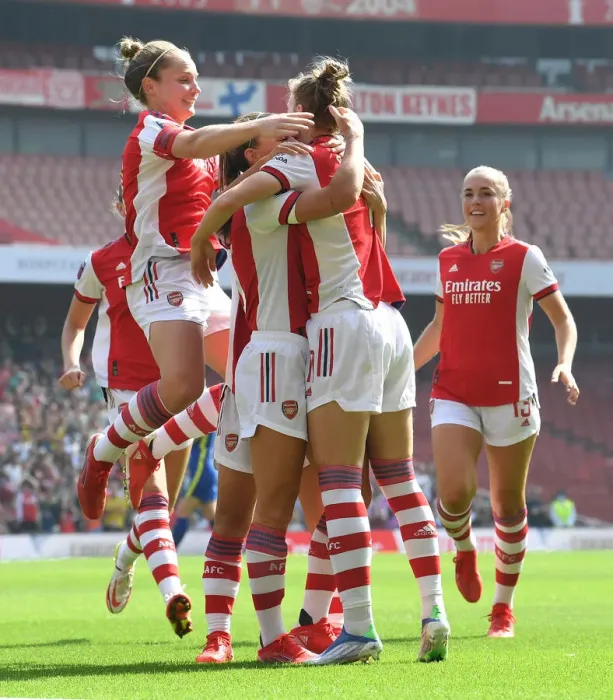 Framed Print : Vivianne Miedema Scores First Goal for Arsenal Women in FA WSL Match Against Chelsea