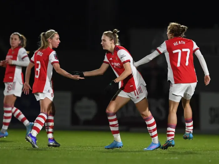 Framed Print : Vivianne Miedema Scores First Goal: Arsenal Women's Victory over Brighton Hove Albion in FA WSL Clash Framed Print : Vivianne Miedema Scores First Goal: Arsenal Women's Victory over Brighton Hove Albion in FA WSL Clash