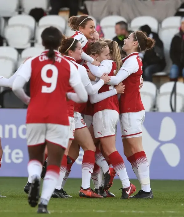 Framed Print : Vivianne Miedema Scores Second Goal: Arsenal Women Defeat Sunderland AFC Ladies in WSL Action
