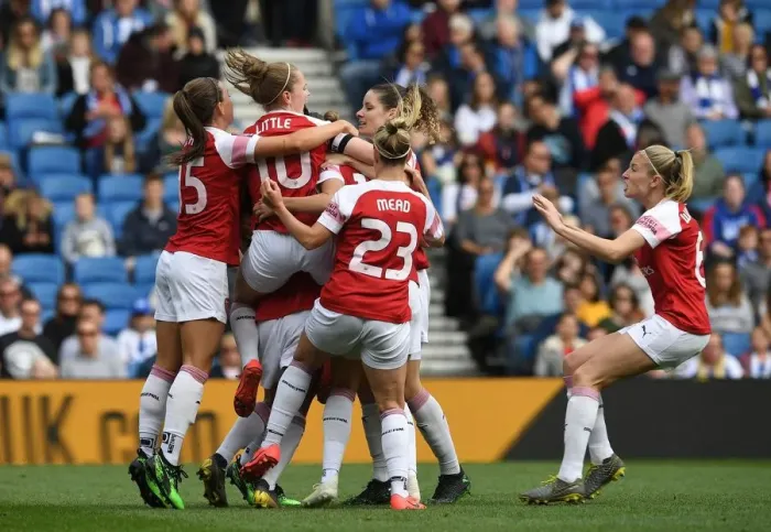Framed Print : Vivianne Miedema Scores Thriller: Arsenal Women Topple Brighton & Hove Albion Framed Print : Vivianne Miedema Scores Thriller: Arsenal Women Topple Brighton & Hove Albion