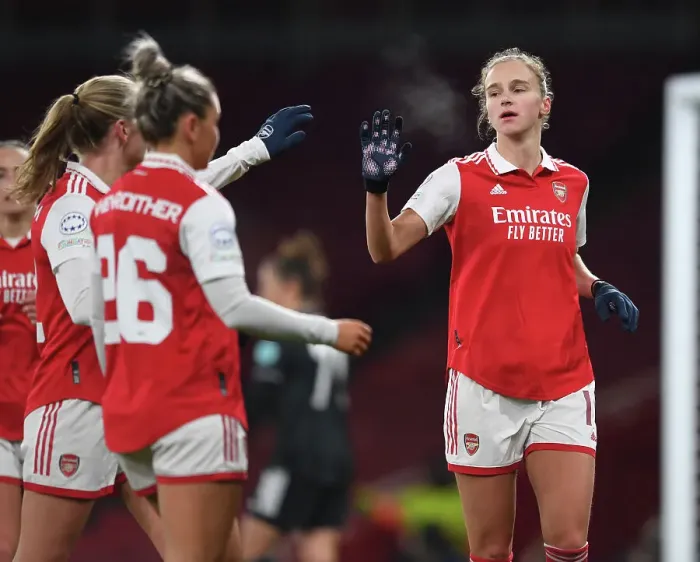 Framed Print : Vivianne Miedema Scores the Winning Goal: Arsenal Women's UEFA Champions League Triumph over Juventus at Emirates Stadium Framed Print : Vivianne Miedema Scores the Winning Goal: Arsenal Women's UEFA Champions League Triumph over Juventus at Emirates Stadium