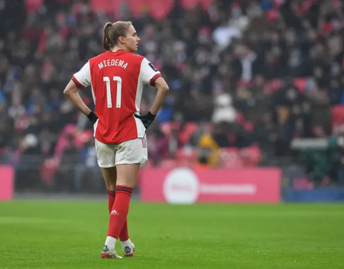 Framed Print : Vivianne Miedema at Wembley: Arsenal vs. Chelsea's FA Cup Final Showdown