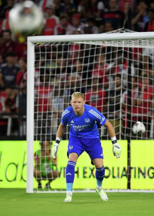 Framed Print : WASHINGTON, DC - JULY 19: Aaron Ramsdale of Arsenal looks on during the MLS All-Star Game between Arsenal FC Framed Print : WASHINGTON, DC - JULY 19: Aaron Ramsdale of Arsenal looks on during the MLS All-Star Game between Arsenal FC