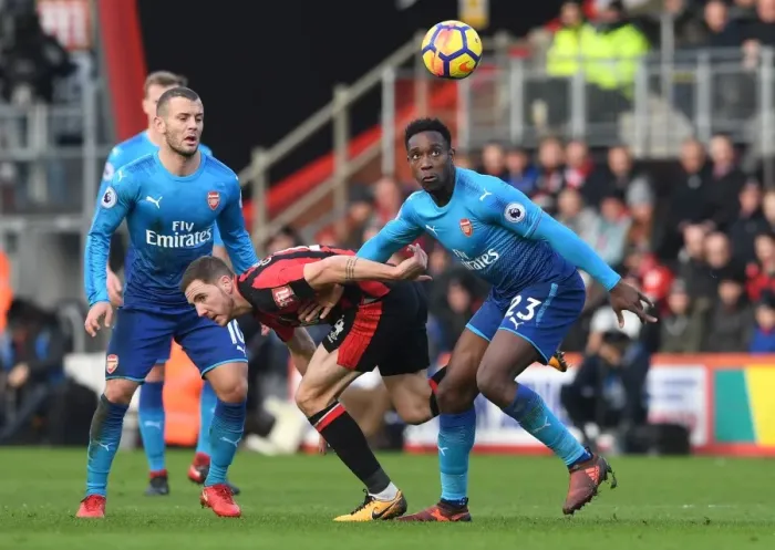 Framed Print : Welbeck vs. Gosling: AFC Bournemouth vs. Arsenal Premier League Showdown - Clash at Vitality Stadium