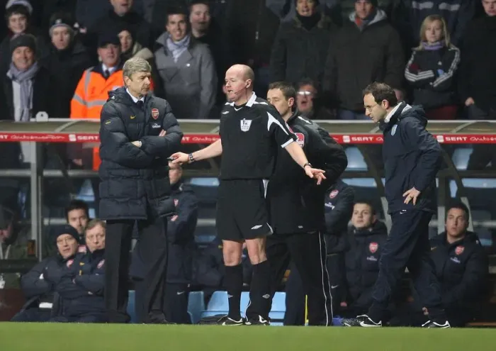 Framed Print : Wenger vs. O'Neill: Intense Confrontation at Villa Park, 2008 Framed Print : Wenger vs. O'Neill: Intense Confrontation at Villa Park, 2008