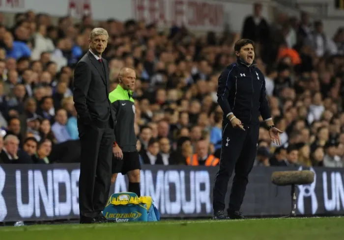 Framed Print : Wenger vs Pochettino: Battle of the Managers - Tottenhotspur vs Arsenal Capital One Cup Clash